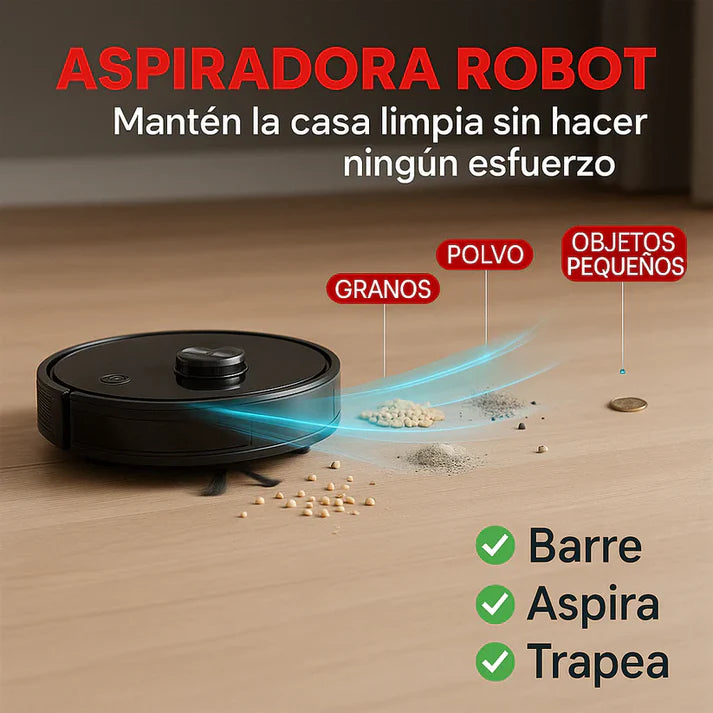 ASPIRADORA ROBOT 3 EN 1 + ENVIO GRATIS 🏠✨