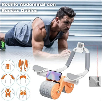 RODILO PARA ABDOMINALES CON DOBLE SOPORTE