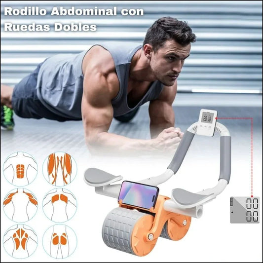RODILO PARA ABDOMINALES CON DOBLE SOPORTE